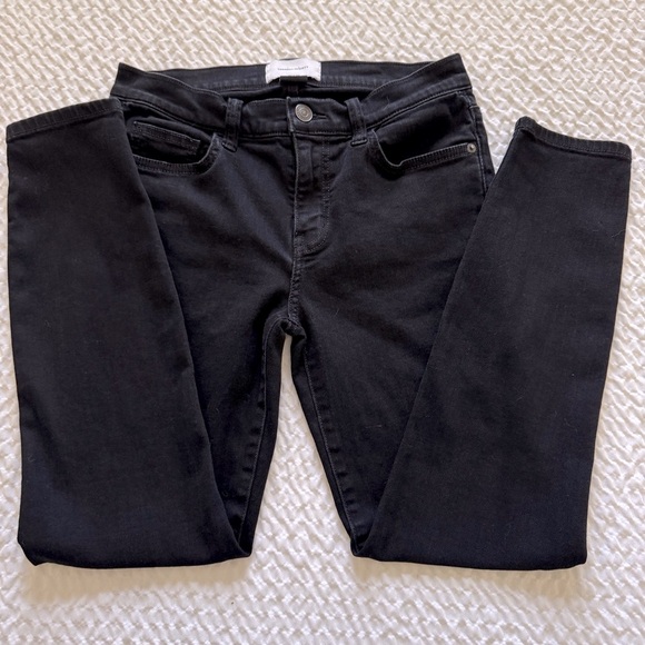 Current/Elliott Skinny Crop Leg Jean, Black, Size 27 - Picture 5 of 11